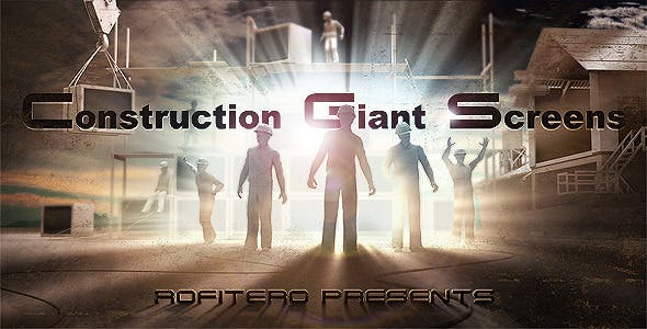 Videohive Construction Giant Screens 2022753