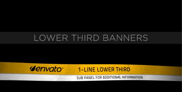 Videohive Lower Third Ribbon Banners 231556