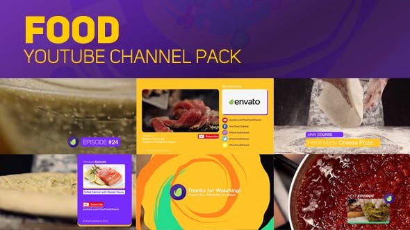 Videohive Youtube Food Channel Package 18925656