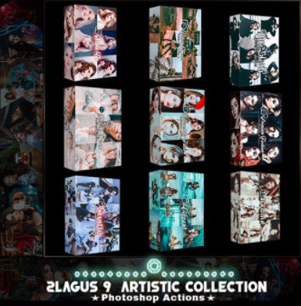 GraphicRiver - 2lagus 9 Artistic Collection Photoshop Actions 31604326