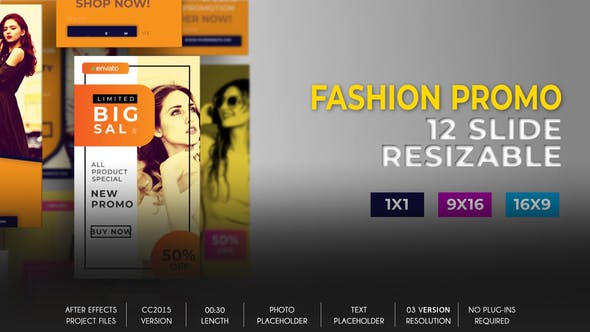 Videohive Fashion Promo Social B77 32553734