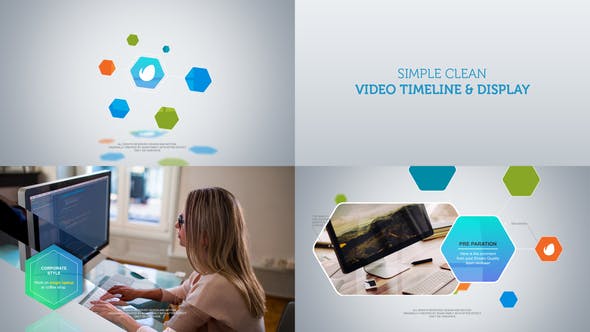 Videohive Simple Clean Timeline and Display 22407578