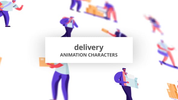 Videohive Delivery Character Set 32842637