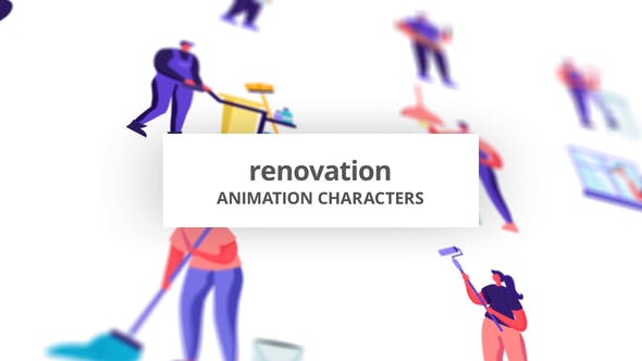 Videohive Renovation Character Set 32842659