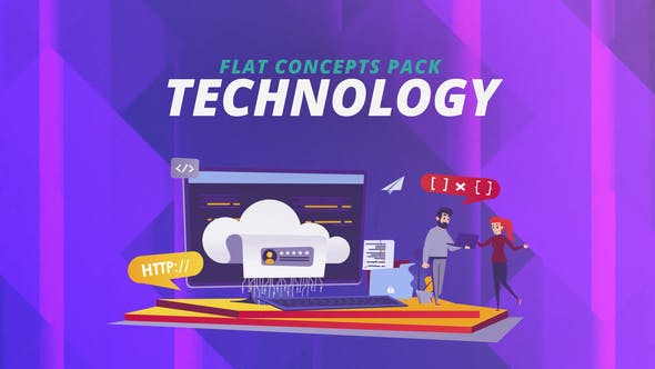 Videohive Technology Flat Concept 32272220