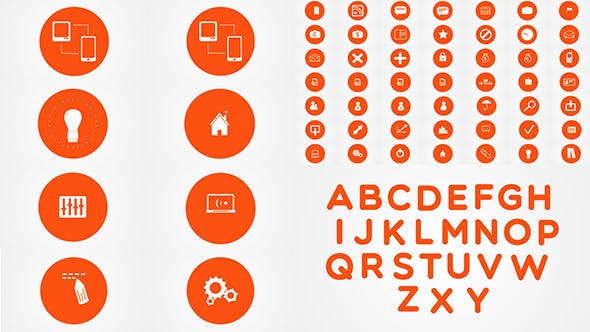 Videohive 70 Animated IT and Web Icons 4261908