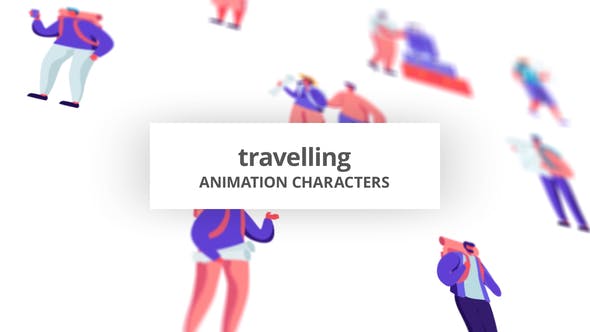 Videohive Travelling Character Set 32842674