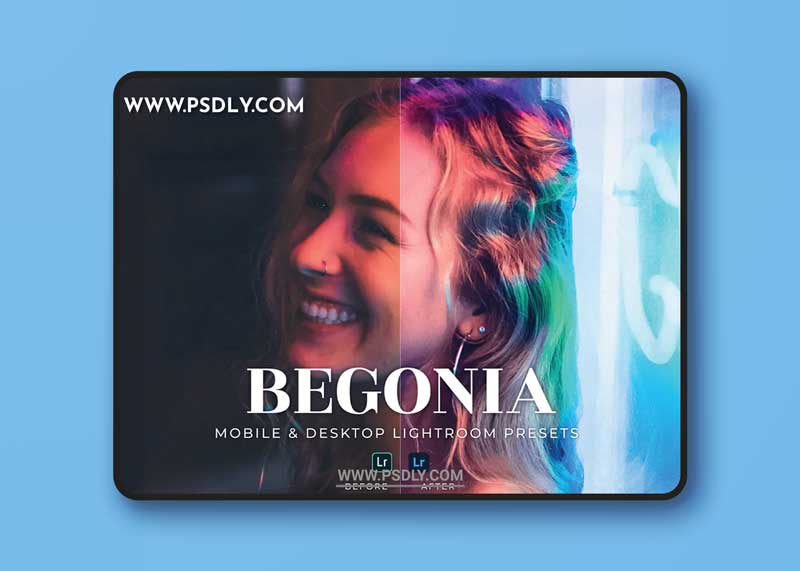 Begonia Mobile and Desktop Lightroom Presets