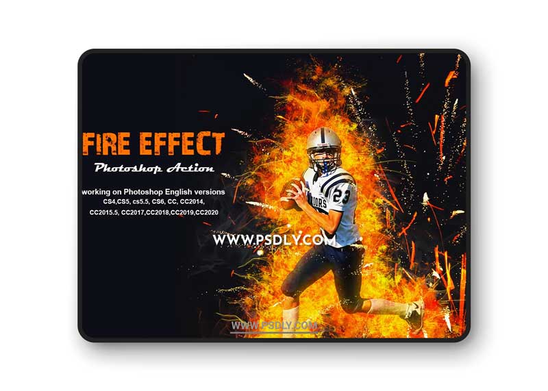 CreativeMarket - Fire Effect Photoshop Action 5260846
