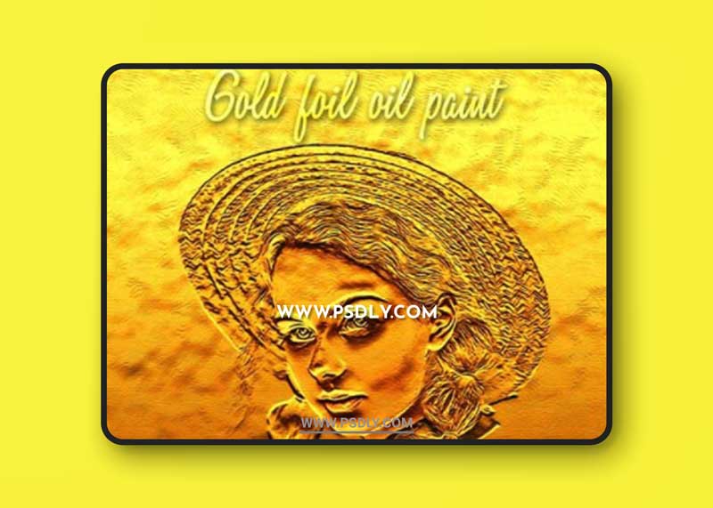 GraphicRiver - Gold Foil Oil Paint 31026565