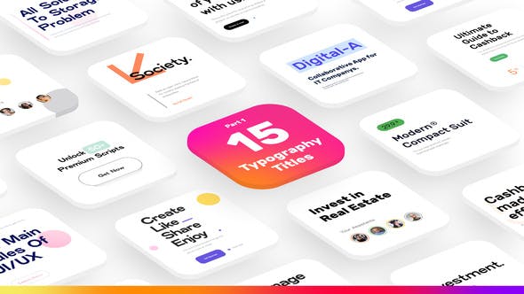 Videohive 15 Clean Typography Titles Part 1 32606437