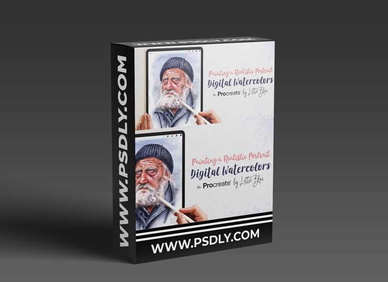 Painting a Realistic Watercolor Portrait in Procreate: From Sketch to Final Piece