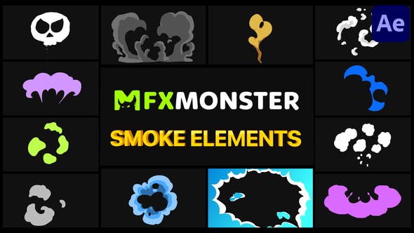 Videohive Cartoon Smoke After Effects 32627646