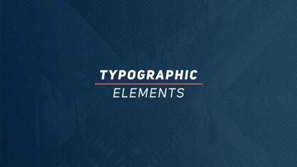 Videohive Typographic Elements 18371262
