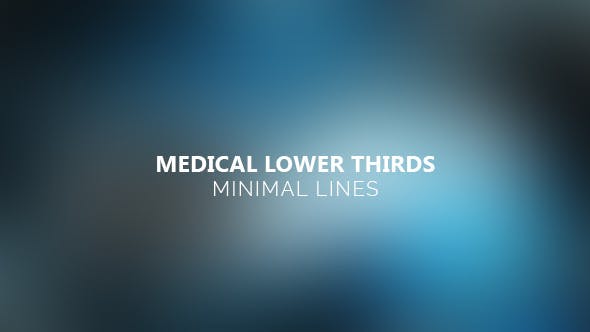 Videohive Medical Lower Thirds Minimal Lines 12182059