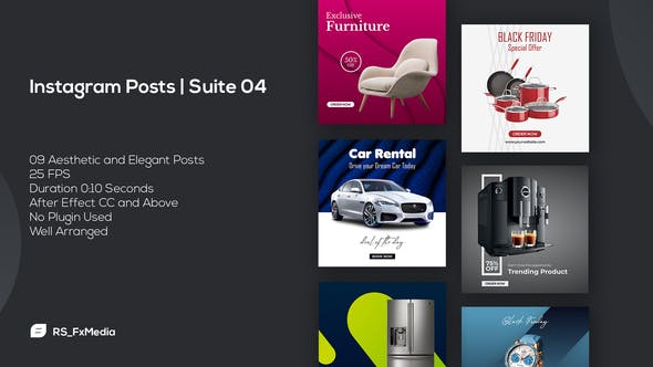 Videohive Instagram Posts Suite 04 29508975