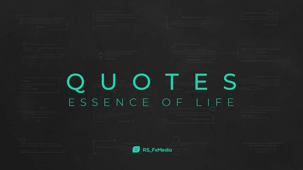 Videohive Quotes Titles Essence of Life 32000634