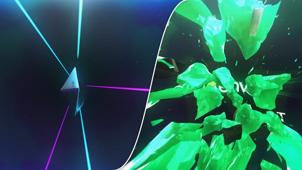 Videohive Space Metal Destruction Logo 32384477