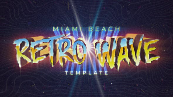 Videohive Retro Wave Intro 30455248