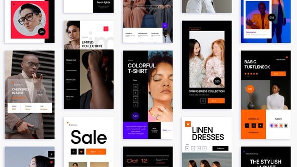 Videohive Fashion Stories Pack 33046919