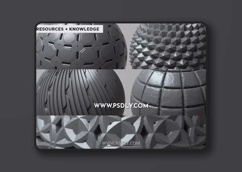 100 Tileable Displacement/Alpha Patterns