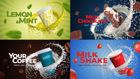Videohive Coffee Soda Milkshake Any Food 33096587