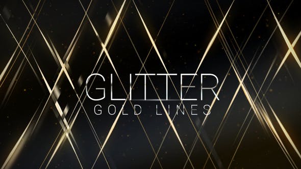 Videohive Glitter Gold Lines Award Titles 26401475