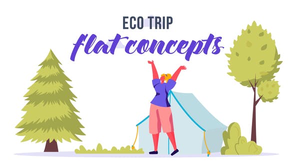 Videohive Eco trip - Flat Concept 33007906
