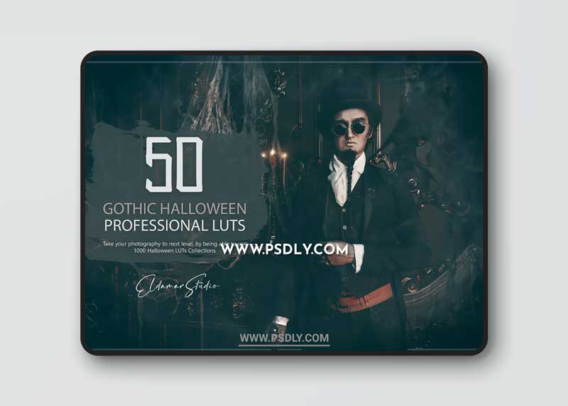 50 Gothic Halloween LUTs and Presets Pack