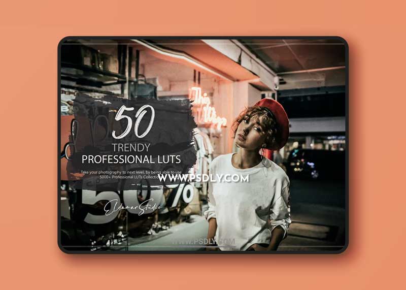50 Trendy LUTs and Presets Pack