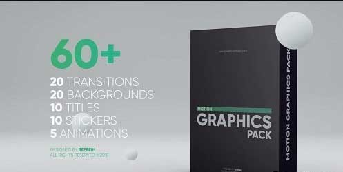 60+ Transition/Backgrounds/Titles/Stickers/Animation for Premiere Pro