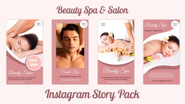 Videohive Beauty Spa and Salon Instagram Story Pack 32893658