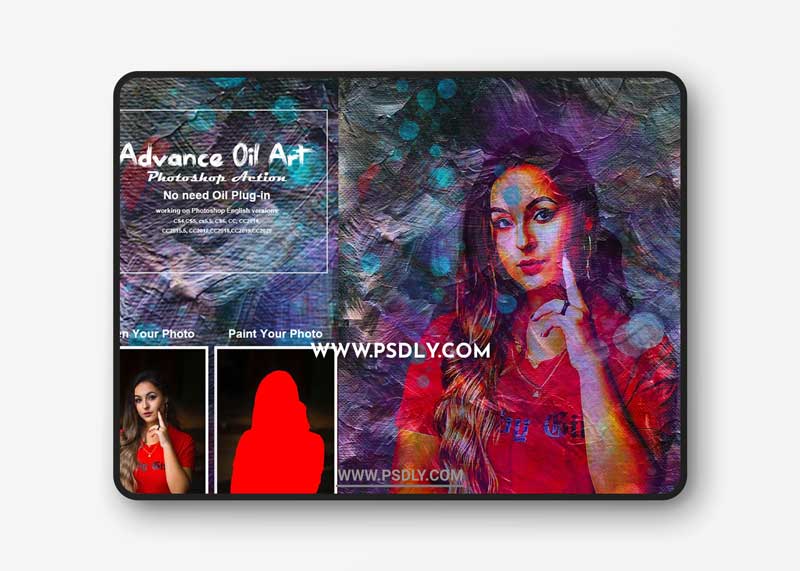 CreativeMarket - Advance Oil Art Photoshop Action 5362565