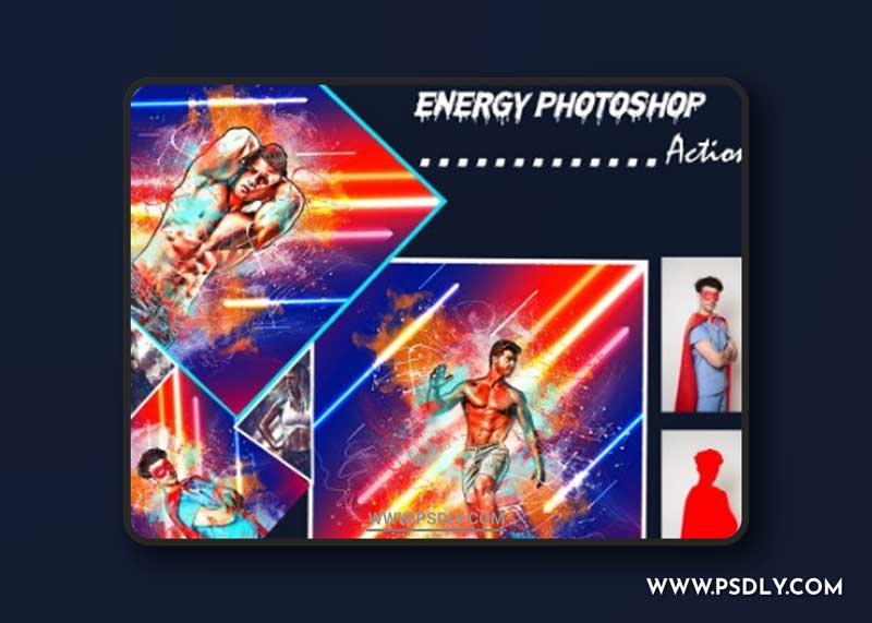 CreativeMarket - Energy Photoshop Action 6281215