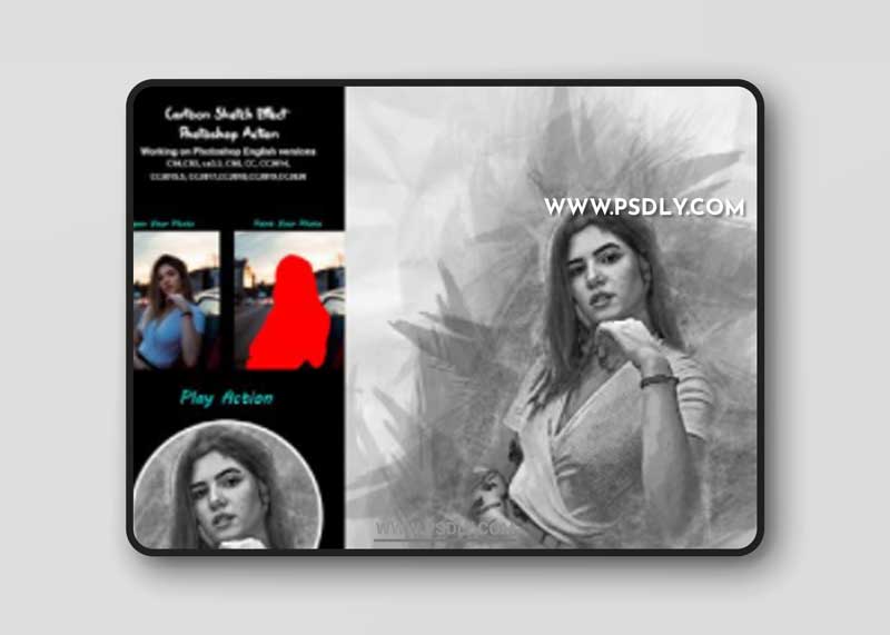 CreativeMarket - Speed Sketch Photoshop Action 5385541