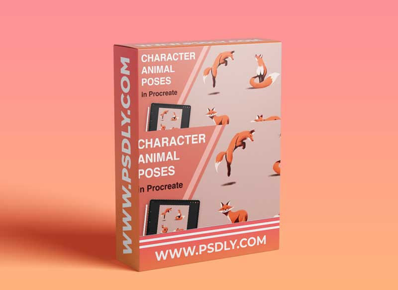 Drawing Animal Character Poses : in Procreate