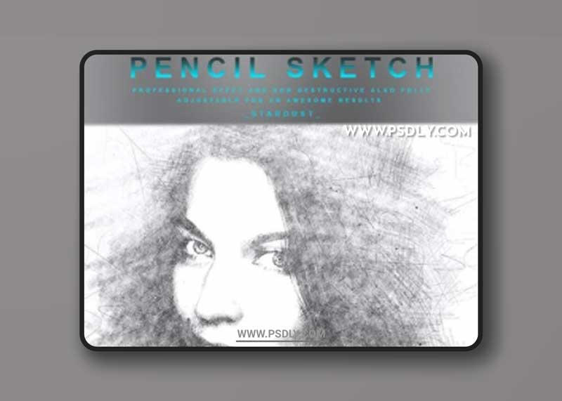 GraphicRiver - Pencil Sketch - Photoshop Effect 32293804