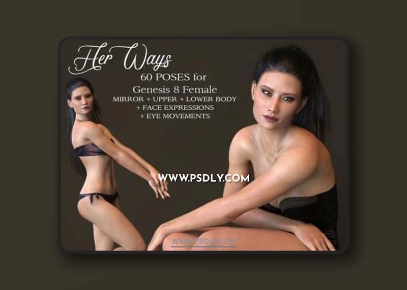 Her Ways Poses for Genesis 8 Female