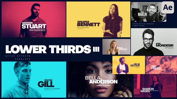 Videohive Lower Thirds III 33041496