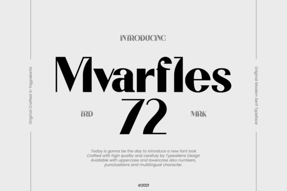 Mvarfles 72 Font Free Download