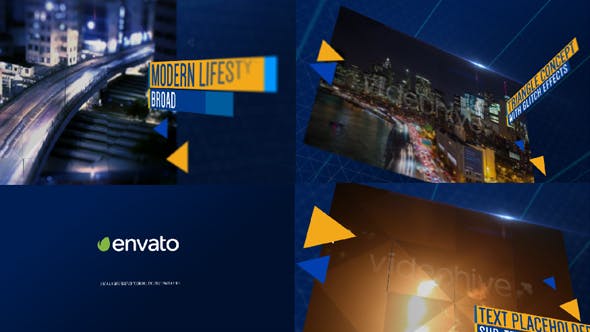 Videohive The Modern Triangle Glitch Opener 19722886