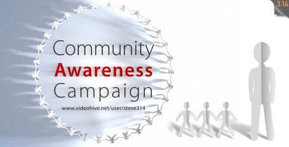 Videohive Community Awareness Campaign Human Chain Intro 7005882