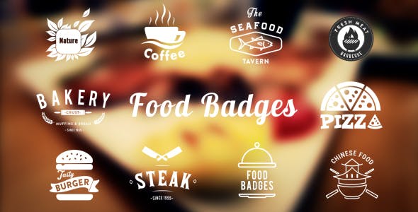 Videohive Food Restaurant Badges 14518643