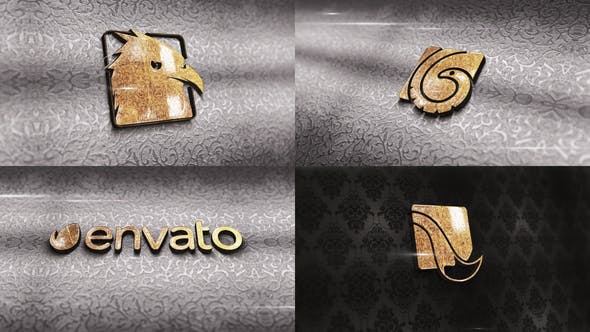 Videohive Carving Gold Logo 33008756