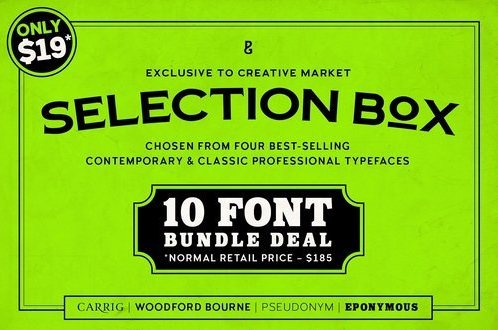CM - Selection Box – 10 Font Bundle 2182522