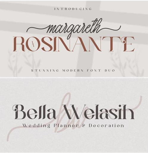 Margareth Rosinante Font Family
