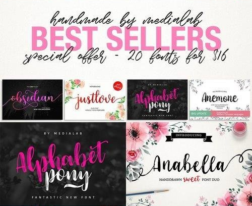 CM - Best Sellers fontbundle 1981860