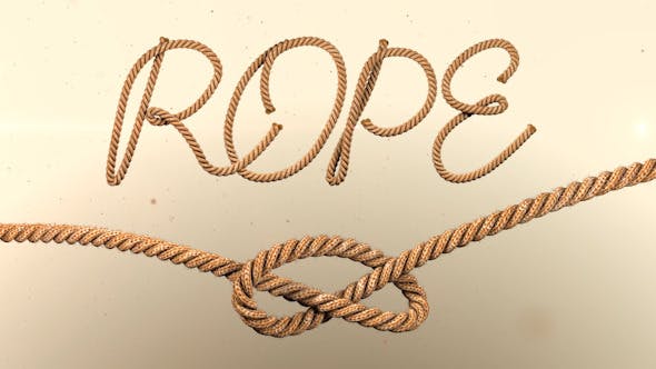 Videohive Animated Rope Text 12576250