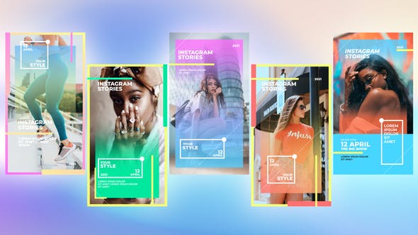 Videohive Gradient Stories Pack 32443371