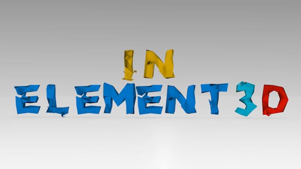Videohive Low Poly Letters E3D 15559235